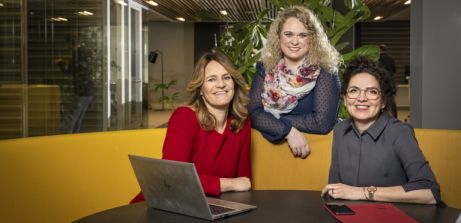 Foto: van links naar rechts Rie-Anne Berben, Mira Keizer en Yvonne Bosch