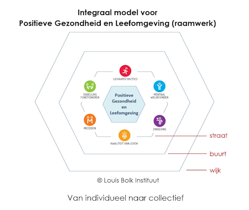 Figuur 1: Bolk-model voor Positieve Gezondheid en Leefomgeving