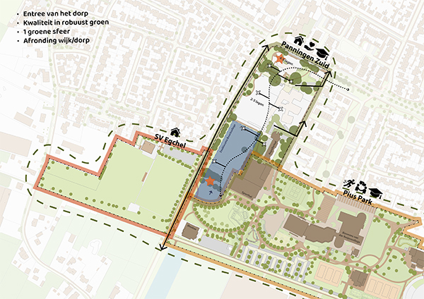 Schetsontwerp stedenbouwkundig kader Panningen Zuid